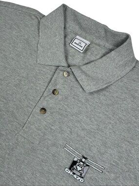 VTG Boeing Men's CH-47D Helicopter S/S Polo Shirt Gray • 2XL